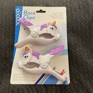 O2Cool Boca Clips Towel Clip Unicorn OC18